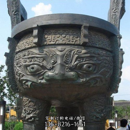 戶外廣場大型銅雕鼎雕塑（3）