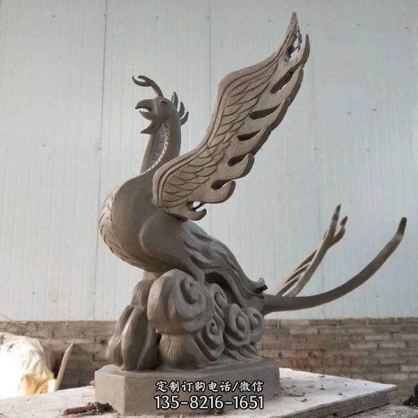 廣場大型不銹鋼鳳凰雕塑（3）