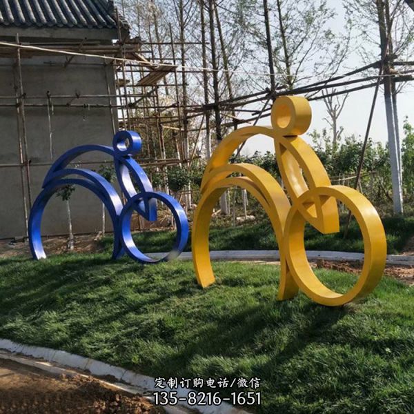 樓盤房地產(chǎn)不銹鋼剪影異型雕塑（4）