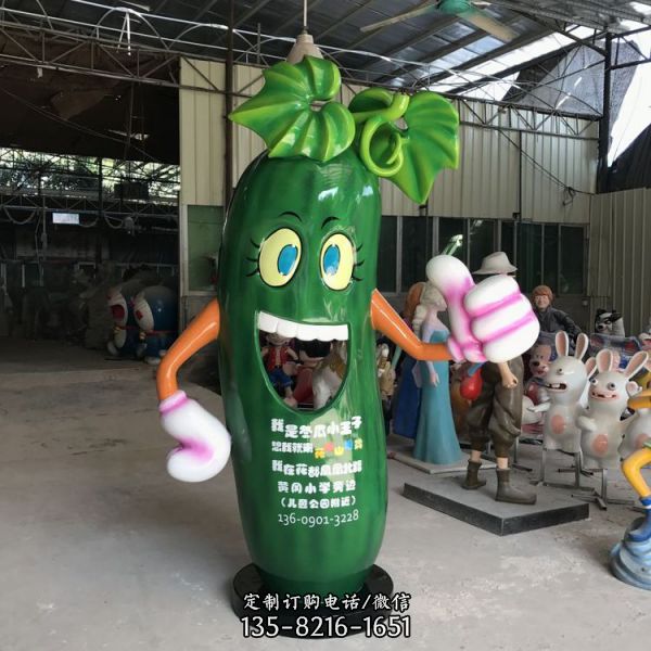 玻璃鋼卡通冬瓜造型創意擺件（3）