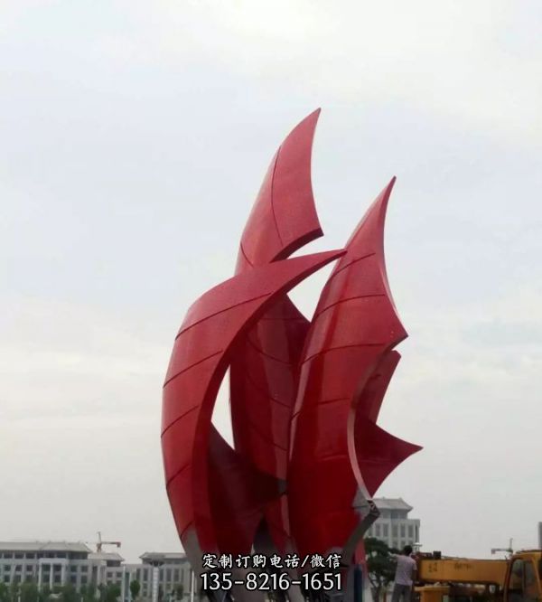 抽象不銹鋼帆船雕塑 楊帆校園廣場(chǎng)景觀雕塑（2）