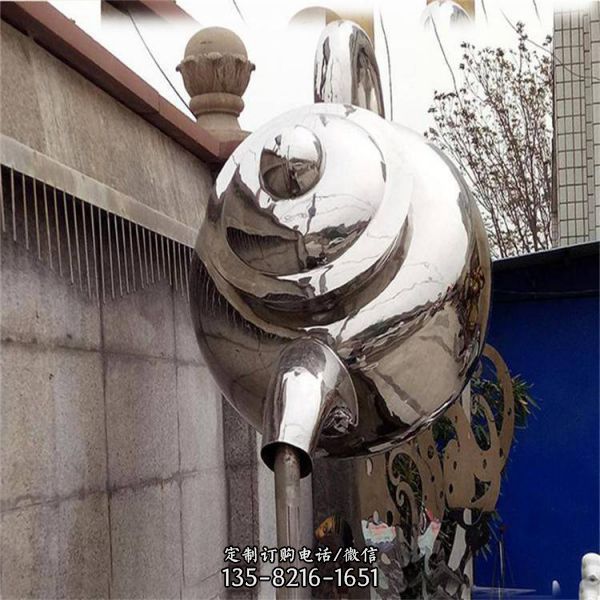 玻璃鋼雕塑定制懸空流水戶外園林大型擺件（3）