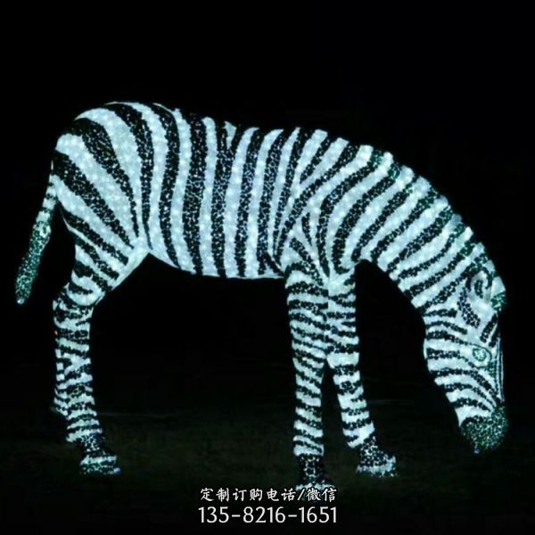 公園景區(qū)擺放玻璃鋼卡通動(dòng)物人物燈光展雕塑擺件（5）