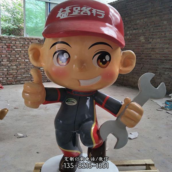 玻璃鋼維修工人雕塑（1）