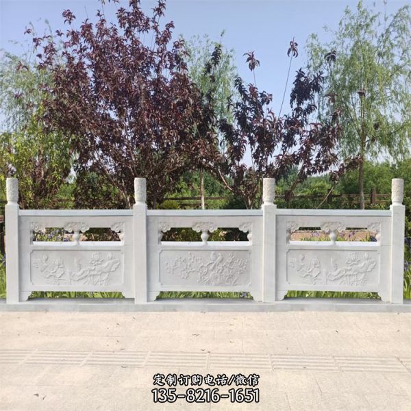 漢白玉石雕欄桿古建用護欄（2）