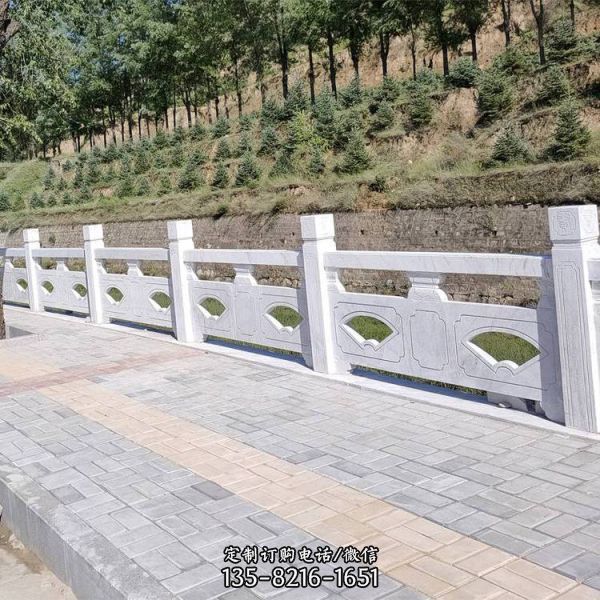 景區大理石石雕河邊圍欄雕塑（2）