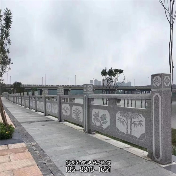 圍欄雕塑 戶外園林大理石石雕欄桿欄板雕塑（2）