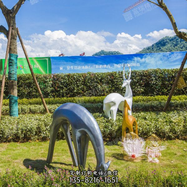 玻璃鋼彩繪動(dòng)植物戶(hù)外裝飾擺件（2）