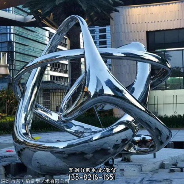 廣場創(chuàng)意亞光不銹鋼異形鍛造景觀小品雕塑（1）