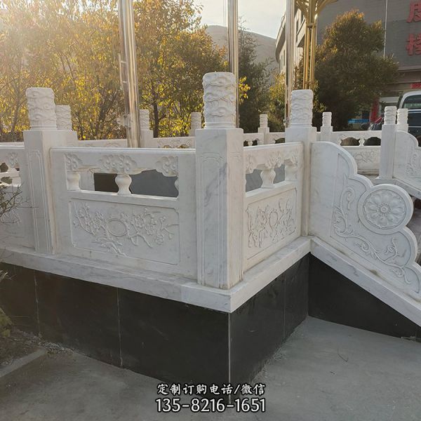 景區公園游客休息大理石雕刻休息涼亭長廊（4）