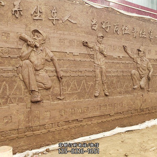 浮雕鍛銅戶外景區室內壁畫影壁雕塑（2）