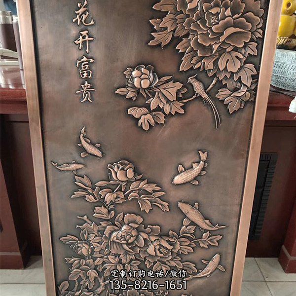 浮雕鍛銅戶外景區室內壁畫影壁雕塑（4）