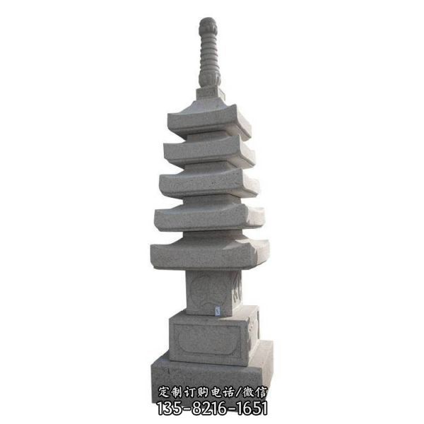 寺廟清代石雕石塔 大型舍利塔雕塑（3）