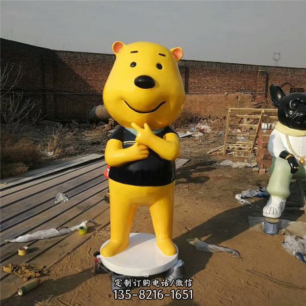 商場美陳裝飾卡通維尼熊擺件（5）