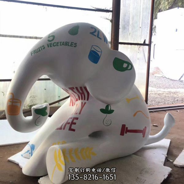 玻璃鋼卡通動物雕塑裝飾（2）