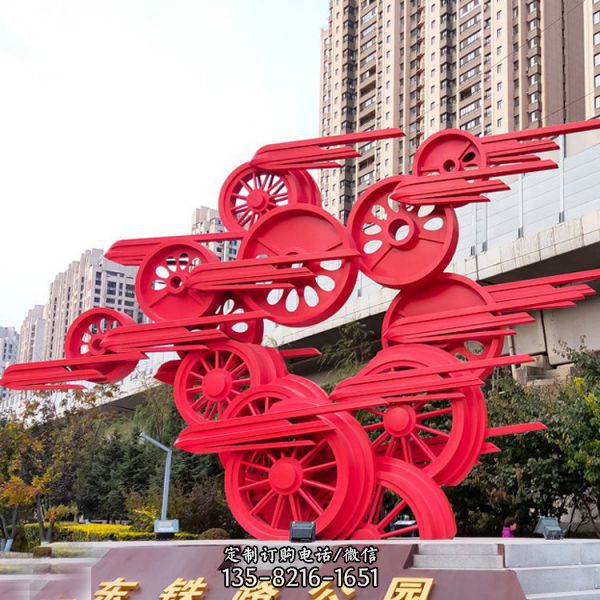 不銹鋼雕塑酒店異型景觀裝飾雕塑擺件（4）