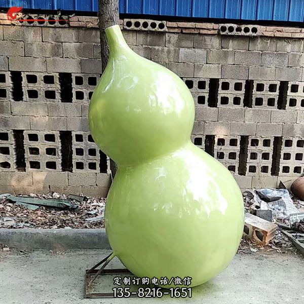 玻璃鋼彩繪流水葫蘆雕塑（4）