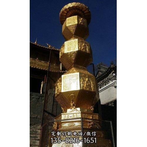千佛塔 寺廟不銹鋼大型景觀雕塑（3）