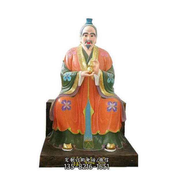 醫(yī)學(xué)院玻璃鋼彩繪古代名醫(yī)人物雕塑（1）