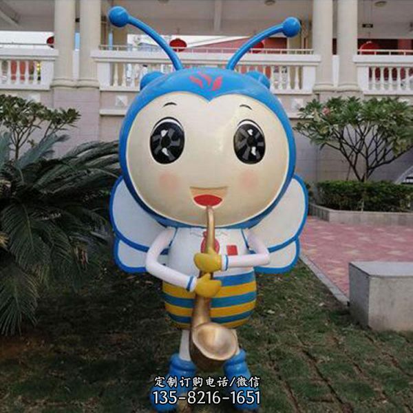 公園草地 玻璃鋼卡通動(dòng)物小蜜蜂模型擺件（2）