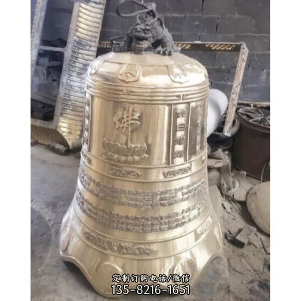 銅鐘雕塑寺院宗教銅雕擺件（2）
