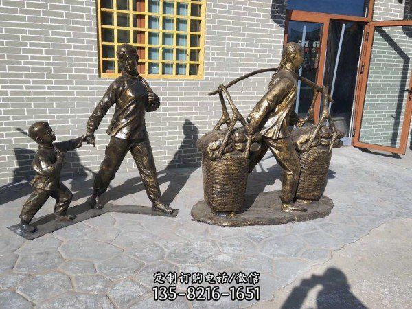 戶外廣場園林景觀民俗人像雕塑（1）