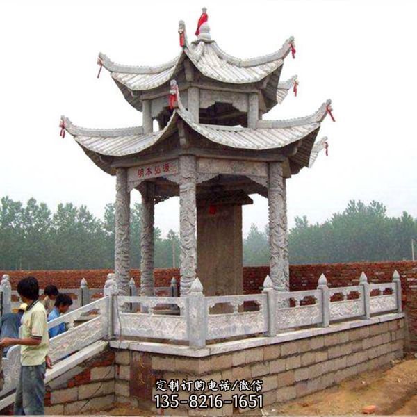小區擺放仿古古建石涼亭長廊 花架（1）