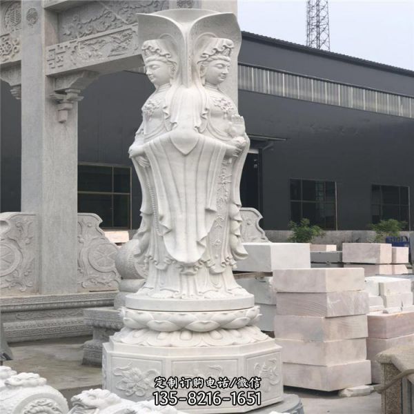 公園景區擺放大理石雕刻人物孔子雕像（4）