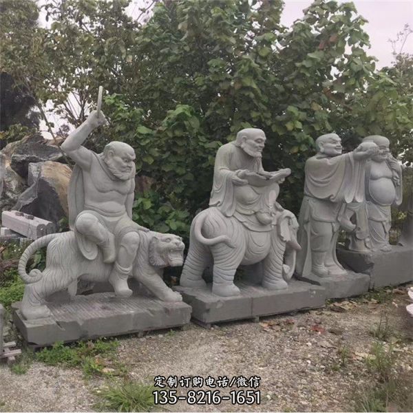 寺院廣場大理石雕刻古代人物雕塑擺件（4）