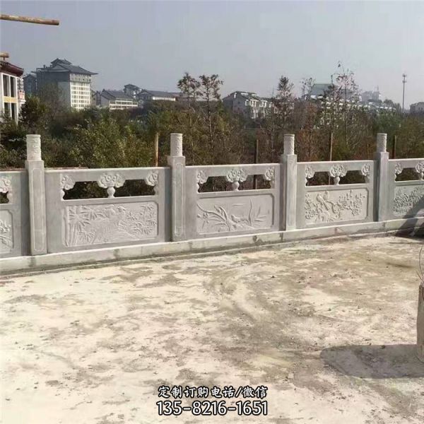 花崗巖石欄桿公園大理石欄桿欄板雕塑（4）