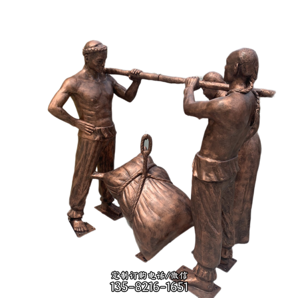 公園園林小品造型仿銅人物雕塑（4）