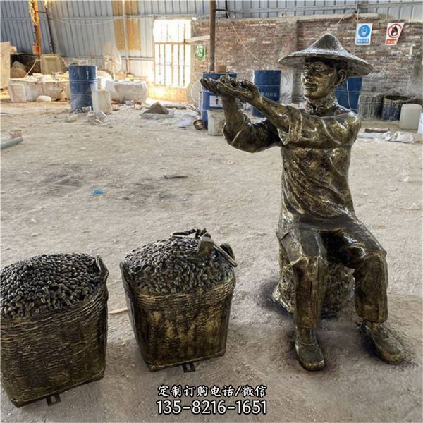 洗茶曬茶茶文化商業街雕塑（5）