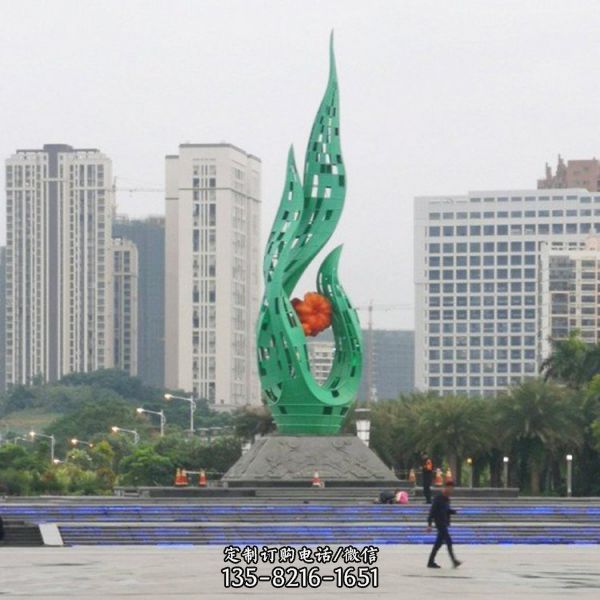 定制不銹鋼廣場抽象雕塑（3）