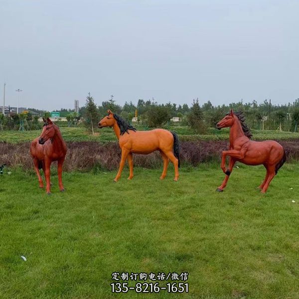 駿馬玻璃鋼制品 景觀園林擺件 裝飾擺設（4）