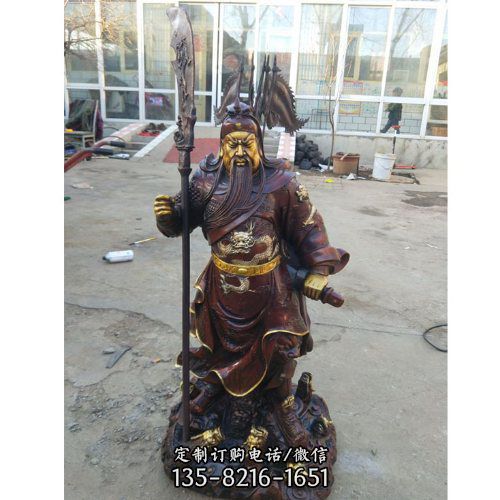 寺廟擺放人物銅神像雕塑（2）
