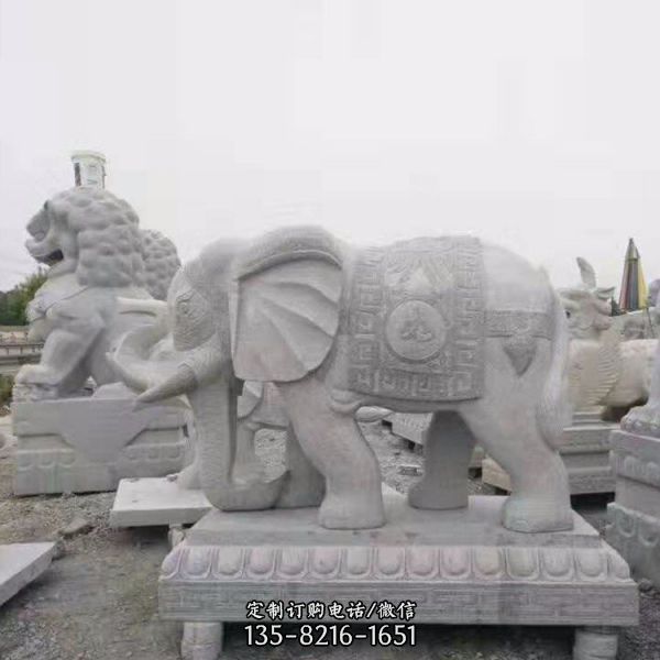 大理石雕刻動(dòng)物園林廣場雕塑（4）