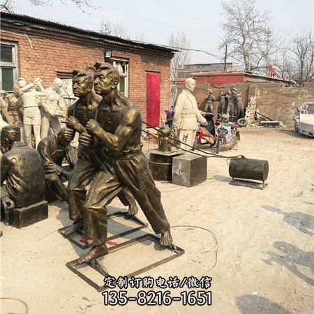 玻璃鋼仿銅人物雕塑（2）