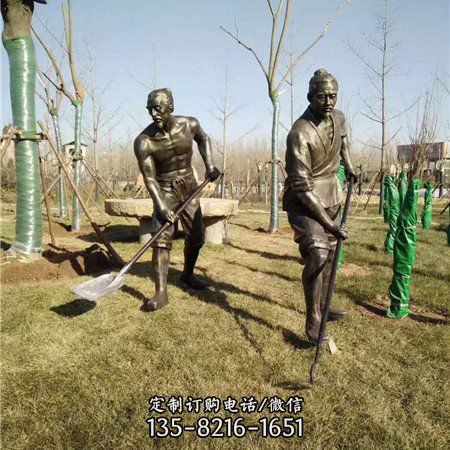玻璃鋼仿銅人物雕塑（1）