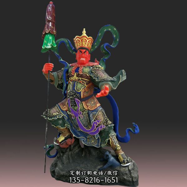 寺院擺放樹脂四大天王彌勒佛菩薩神像（3）