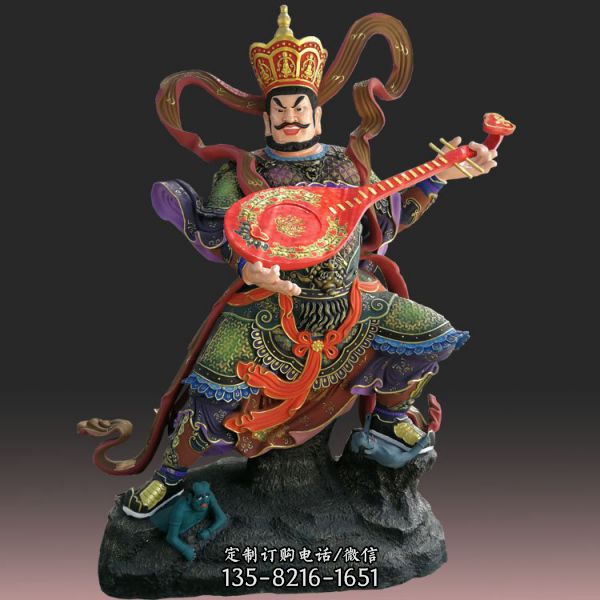寺院擺放樹脂四大天王彌勒佛菩薩神像（4）