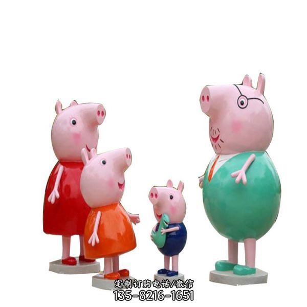 玻璃鋼卡通動物雕塑廣場夜市創意擺件（3）