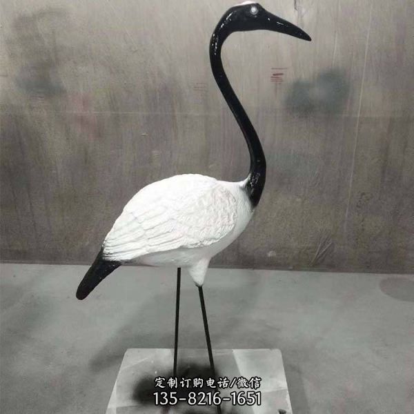 玻璃鋼動物景觀戶外池塘擺件仙鶴雕塑
