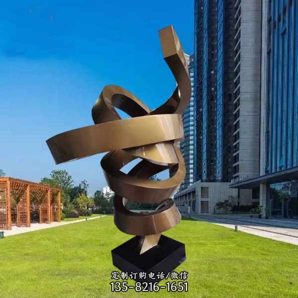 校園廣金屬創意異形不銹鋼景觀雕塑戶外擺件（2）