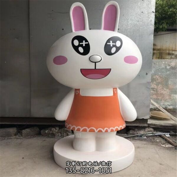 玻璃鋼卡通兔子雕塑公園景觀卡通造型雕塑（1）
