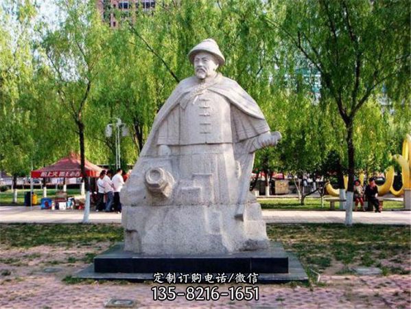 公園校園擺放花崗巖古代名人雕塑（2）