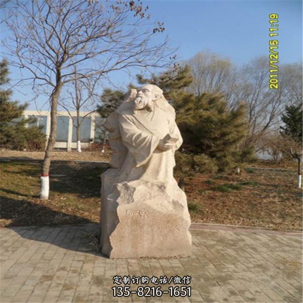 古代名醫戶外園林校園石雕擺件（4）