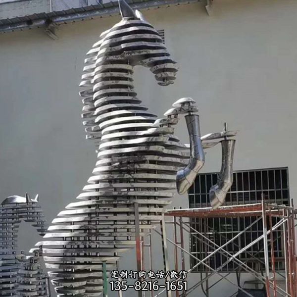 公園廣場(chǎng)創(chuàng)意鏤空鐵藝抽象戶(hù)外大型雕塑擺件（3）