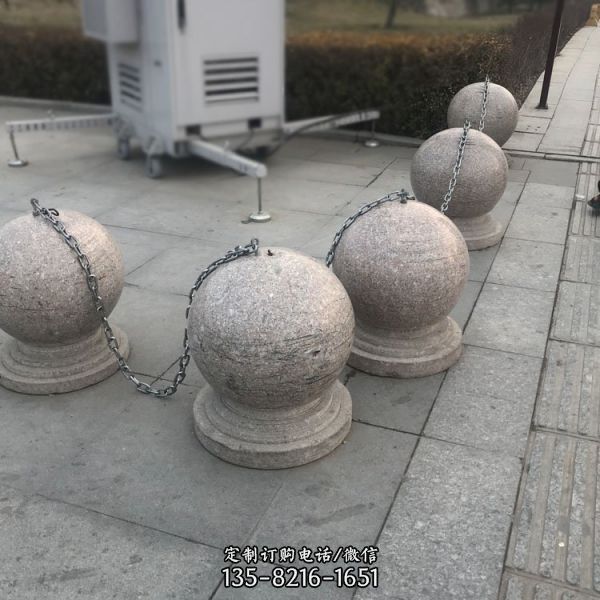 公園停車場砂石石雕車阻石雕塑（1）