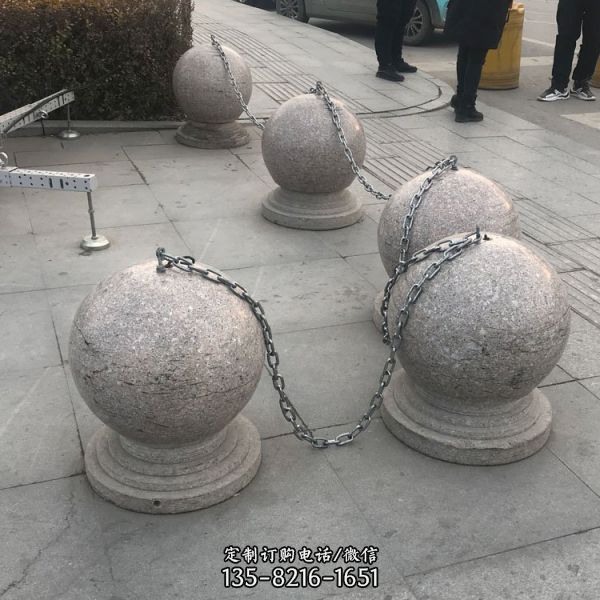 公園停車場砂石石雕車阻石雕塑（4）