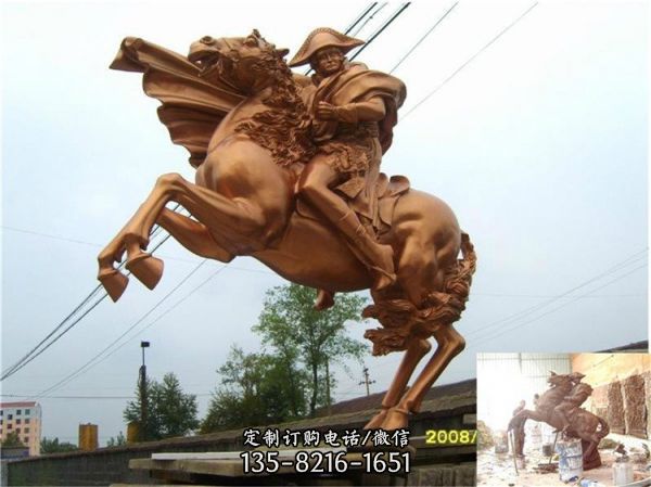 園林廣場(chǎng)擺放鑄銅歐式西方人物雕塑（3）